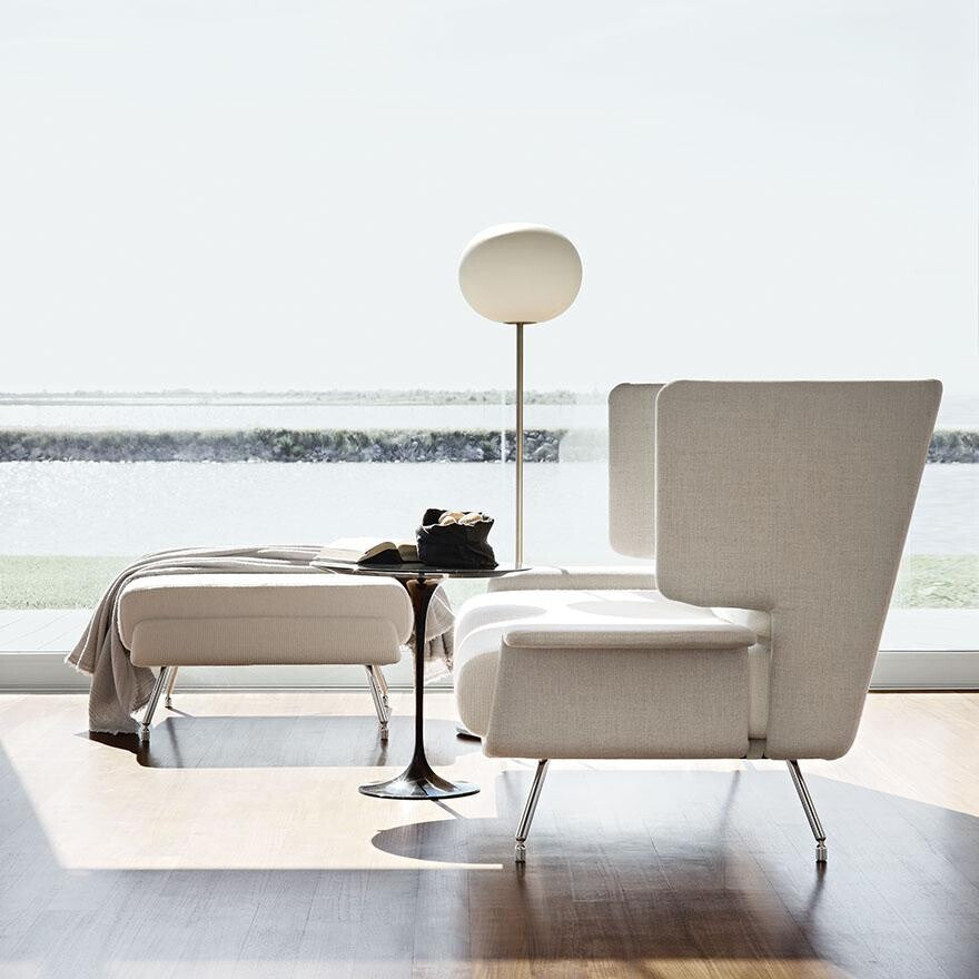 Saarinen Beistelltisch Ø 51cm Weiß