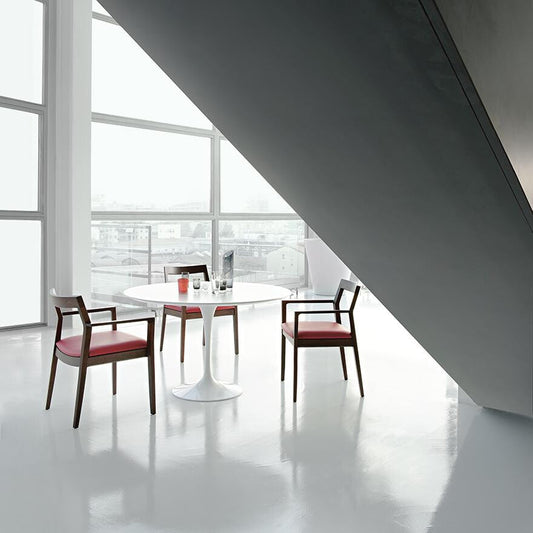 Saarinen Esstisch Ø107cm Schwarz