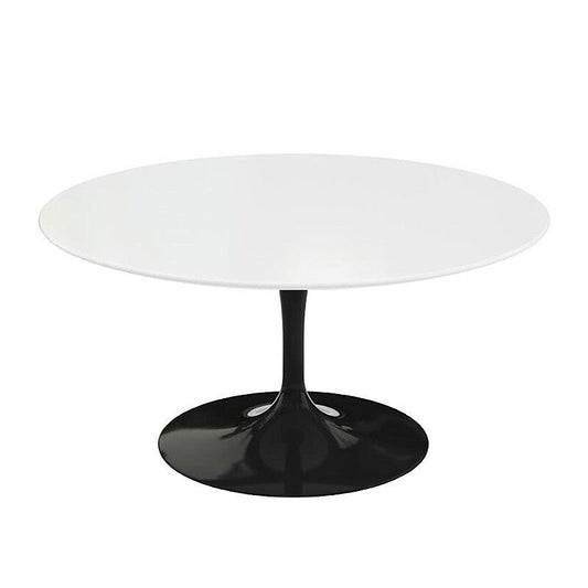Saarinen Gartentisch niedrig Ø91cm Schwarz