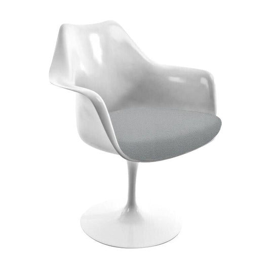 Saarinen Tulip Armlehnstuhl drehbar Weiß