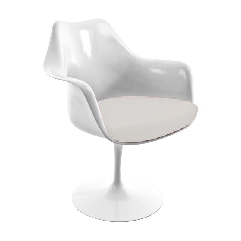 Saarinen Tulip Armlehnstuhl drehbar Weiß