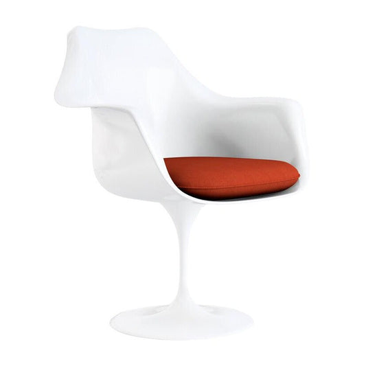Saarinen Tulip Armlehnstuhl drehbar Weiß