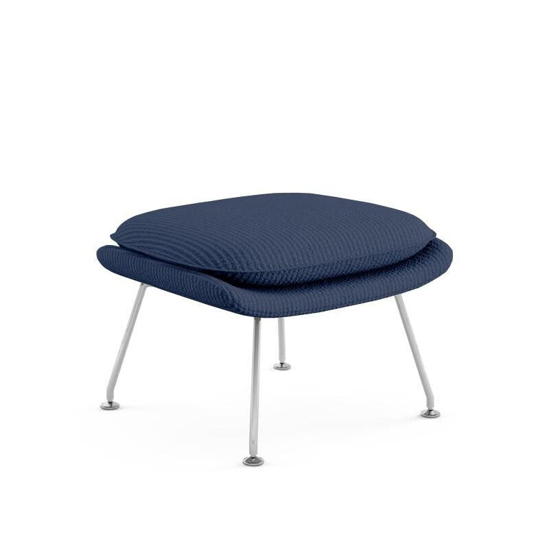 Womb Relax Ottoman / Hocker Gestell verchromt Natur