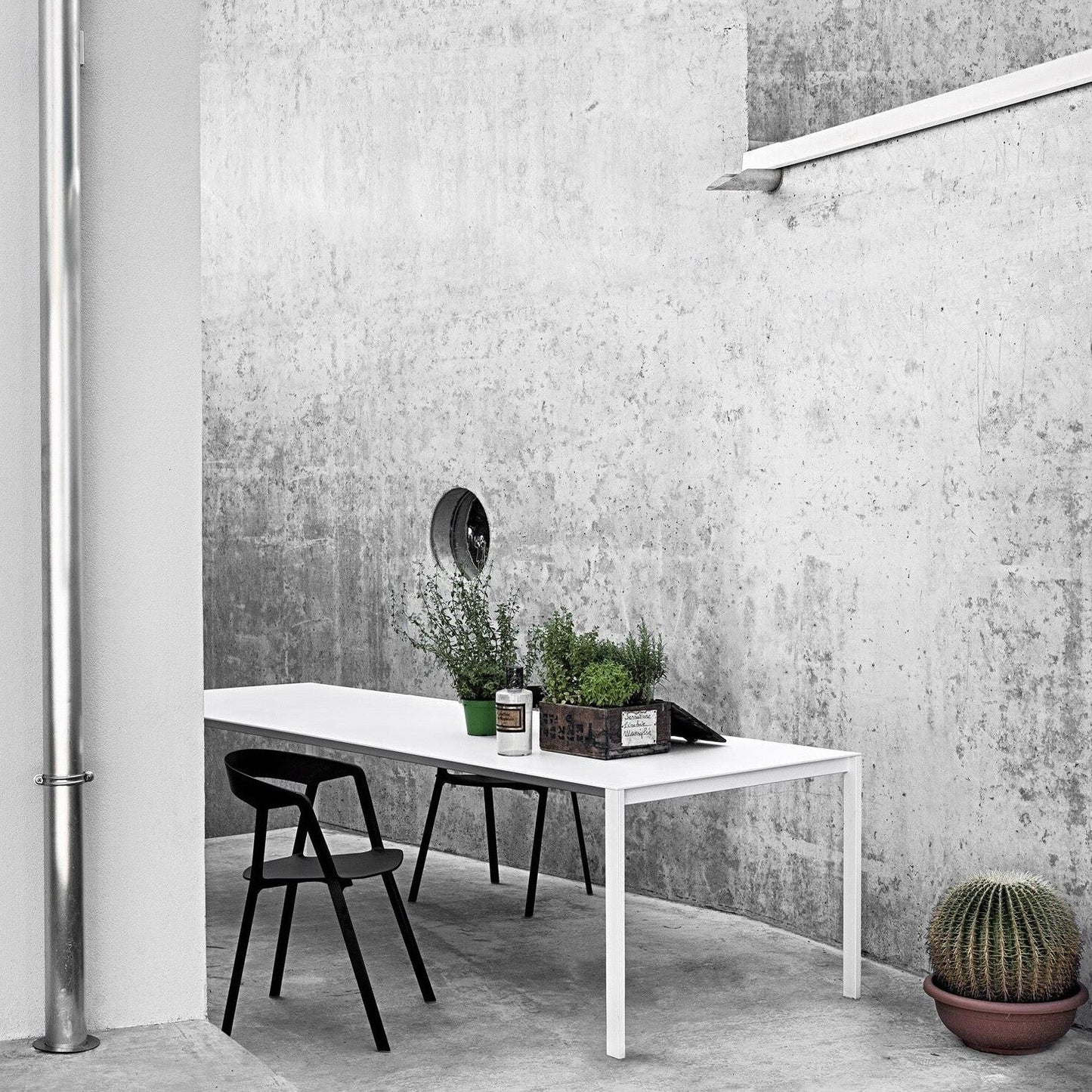 Thin-K Aluminium Tisch Ausziehbar Weiß