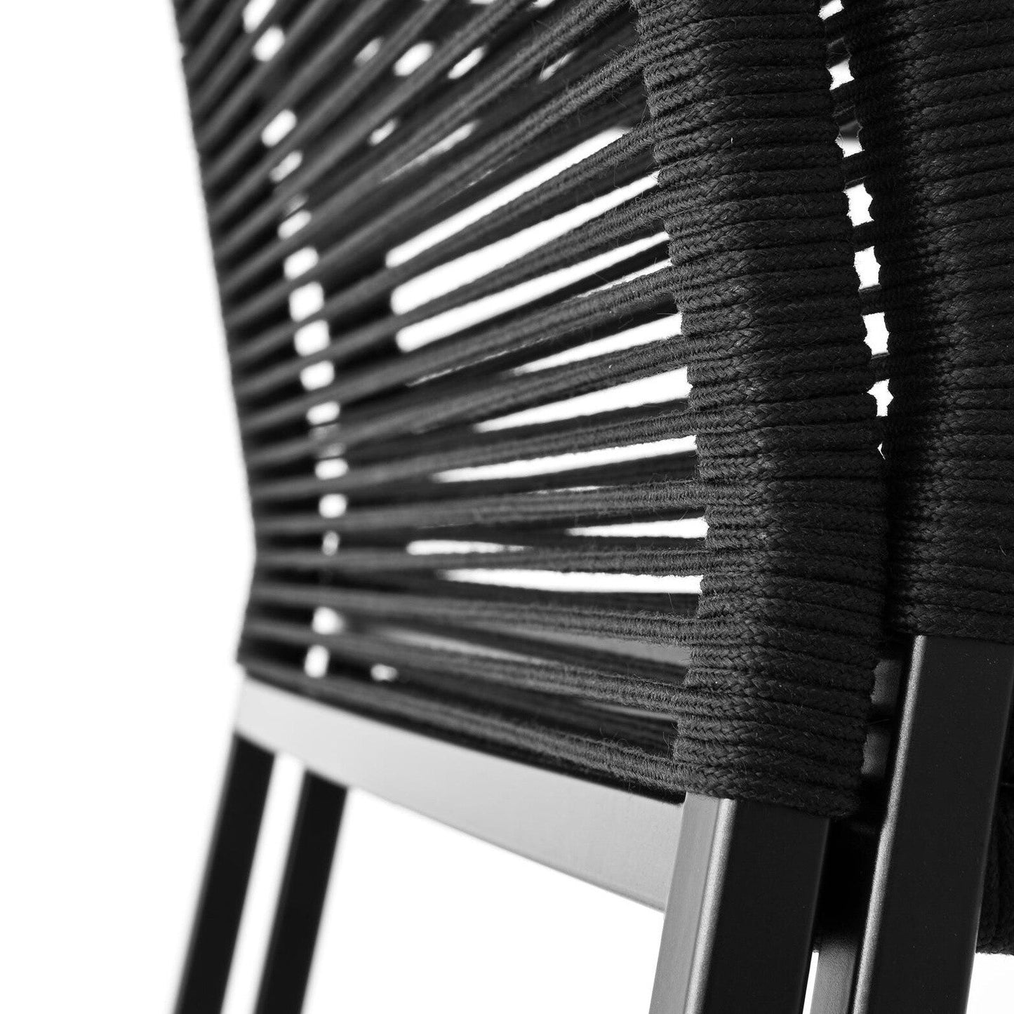 Aria S42 Gartenstuhl Gestell schwarz stapelbar Schwarz