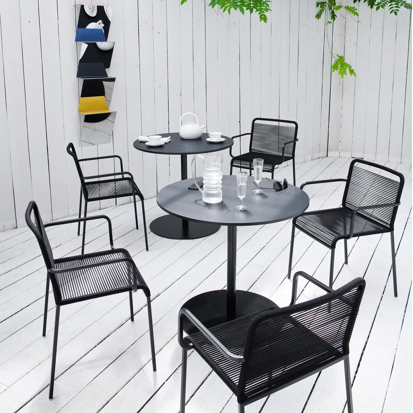 Brio Bistrotisch Gestell Schwarz Rund H72cm Schwarz