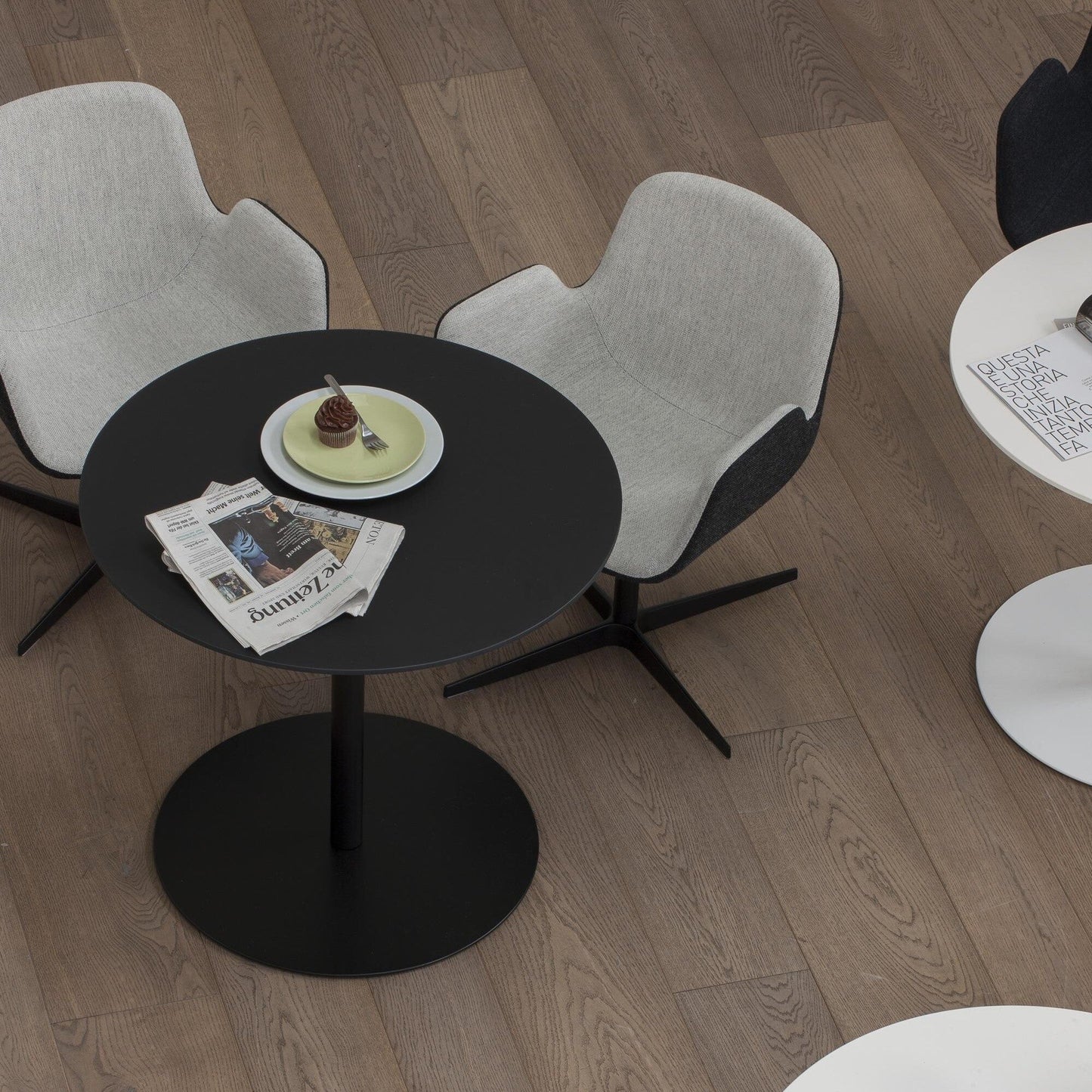 Brio Bistrotisch Gestell Schwarz Rund H72cm Schwarz