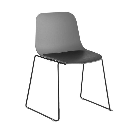 Seela S310 Stuhl Kufengestell Schwarz Schwarz