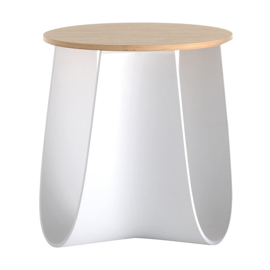 Sag Hocker/Beistelltisch Weiß