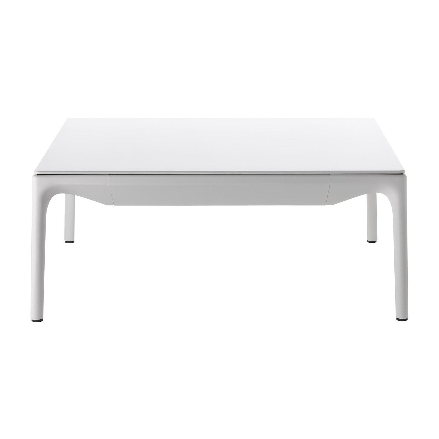 Yale Low Couchtisch quadratisch Weiß