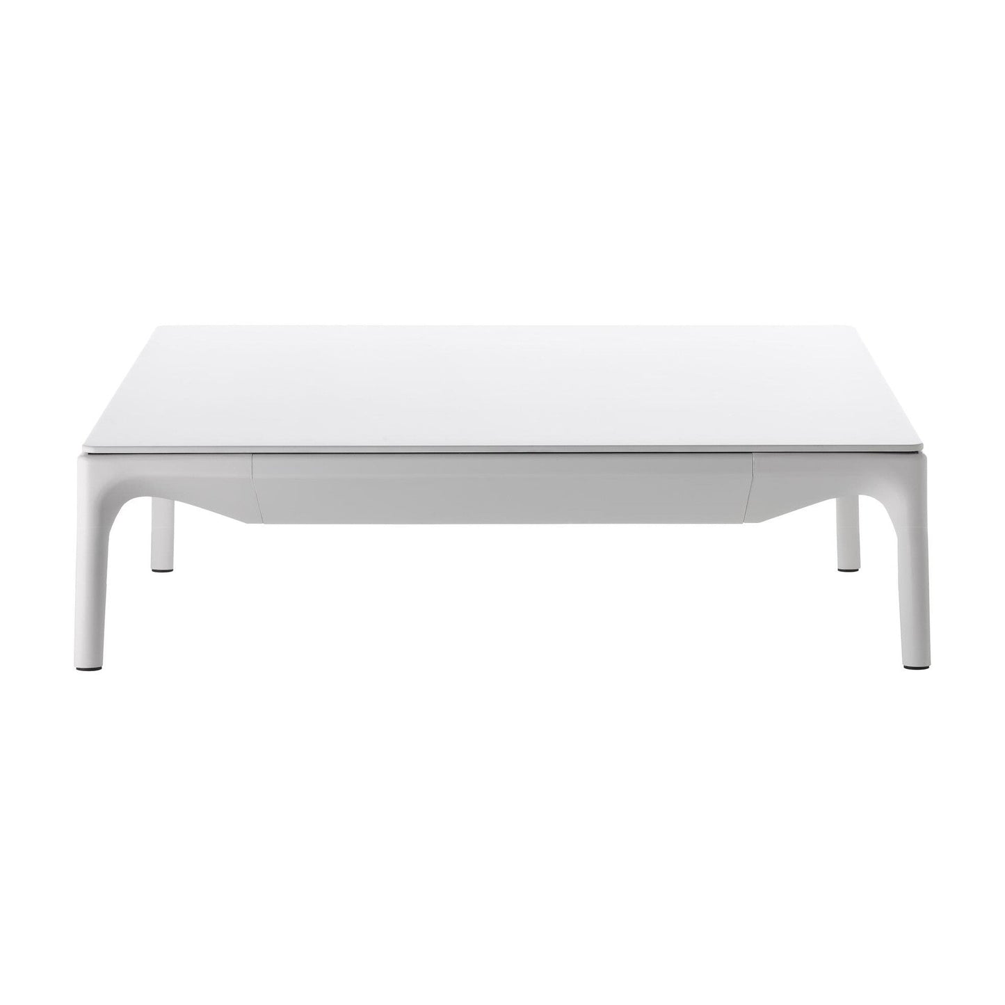 Yale Low Couchtisch quadratisch Weiß