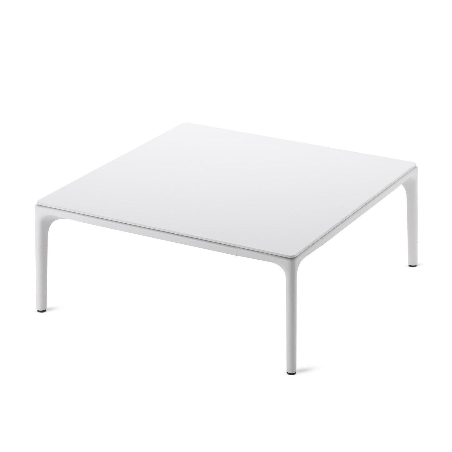 Yale Low Couchtisch quadratisch Weiß