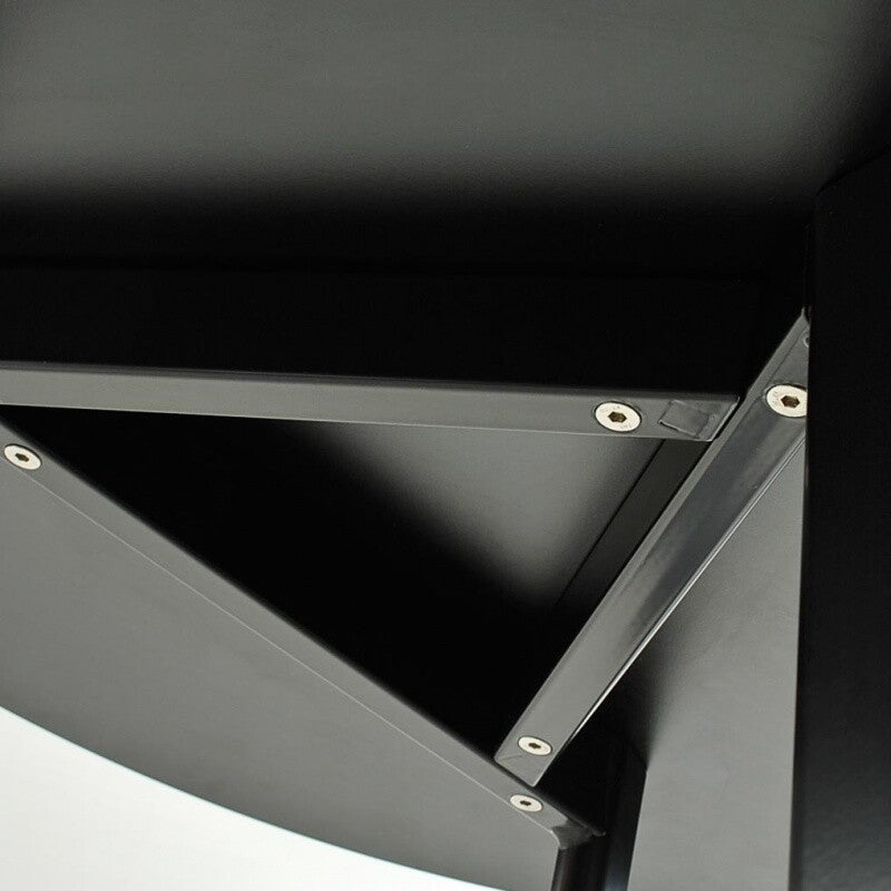 Striped Tavolo Tisch rund Schwarz