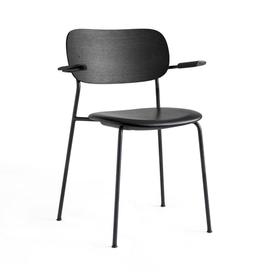Co Dining Armlehnstuhl Leder Schwarz