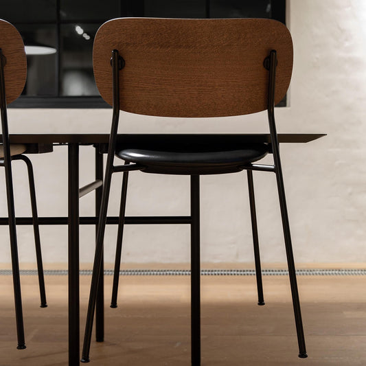 Co Dining Chair Leder Schwarz