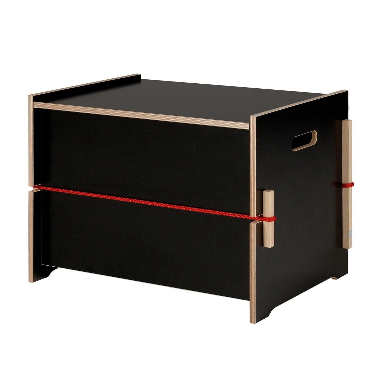 Trude Truhe 55x37x37cm Schwarz