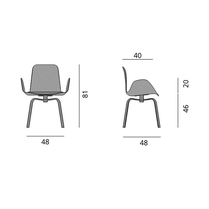 Pec Armlehnstuhl drehbar Anthrazit