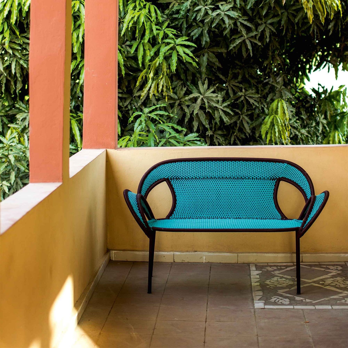 Banjooli 2-Sitzer Sofa Schwarz