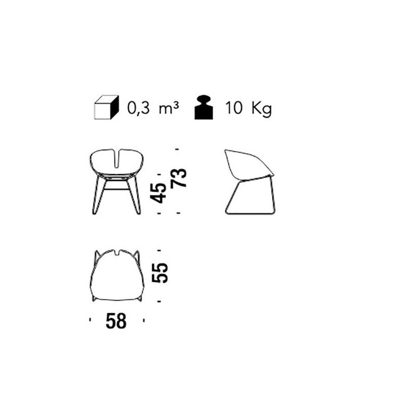 Fjord H. Armlehnstuhl Weiß