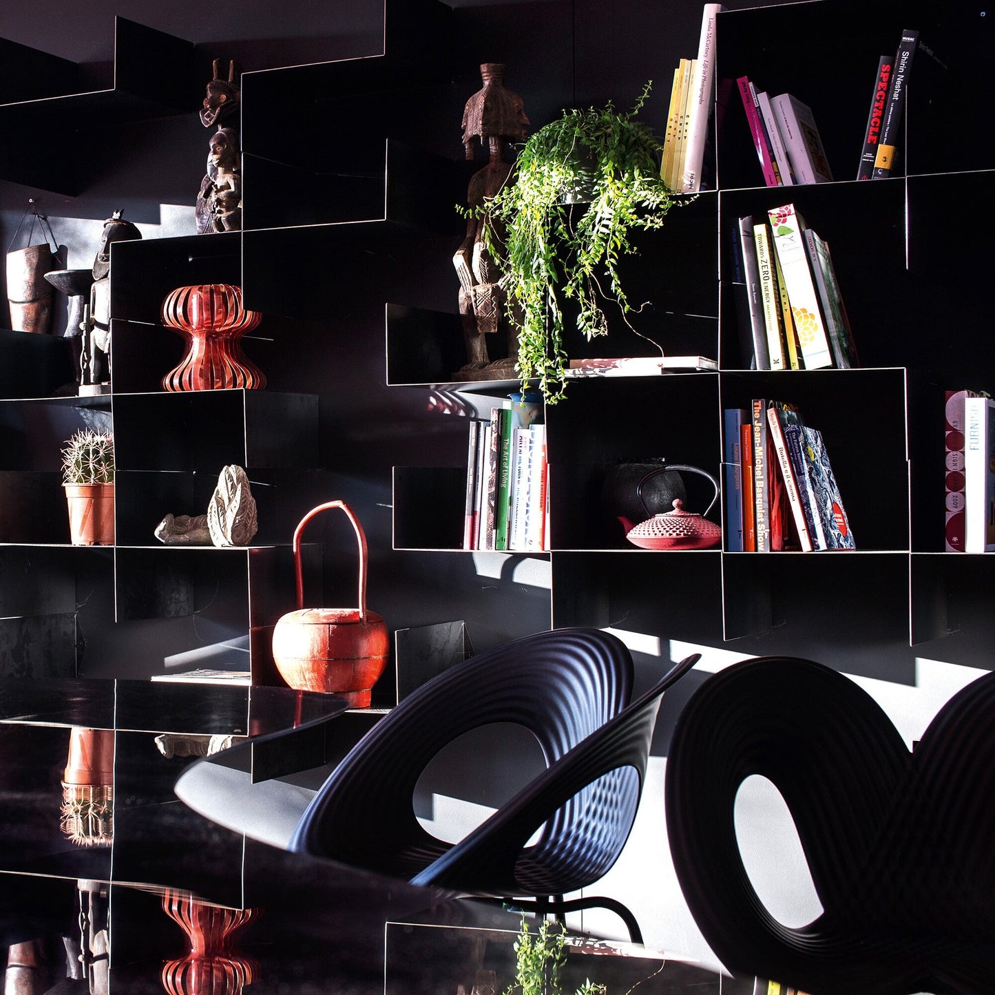 Ripple Stuhl Schwarz