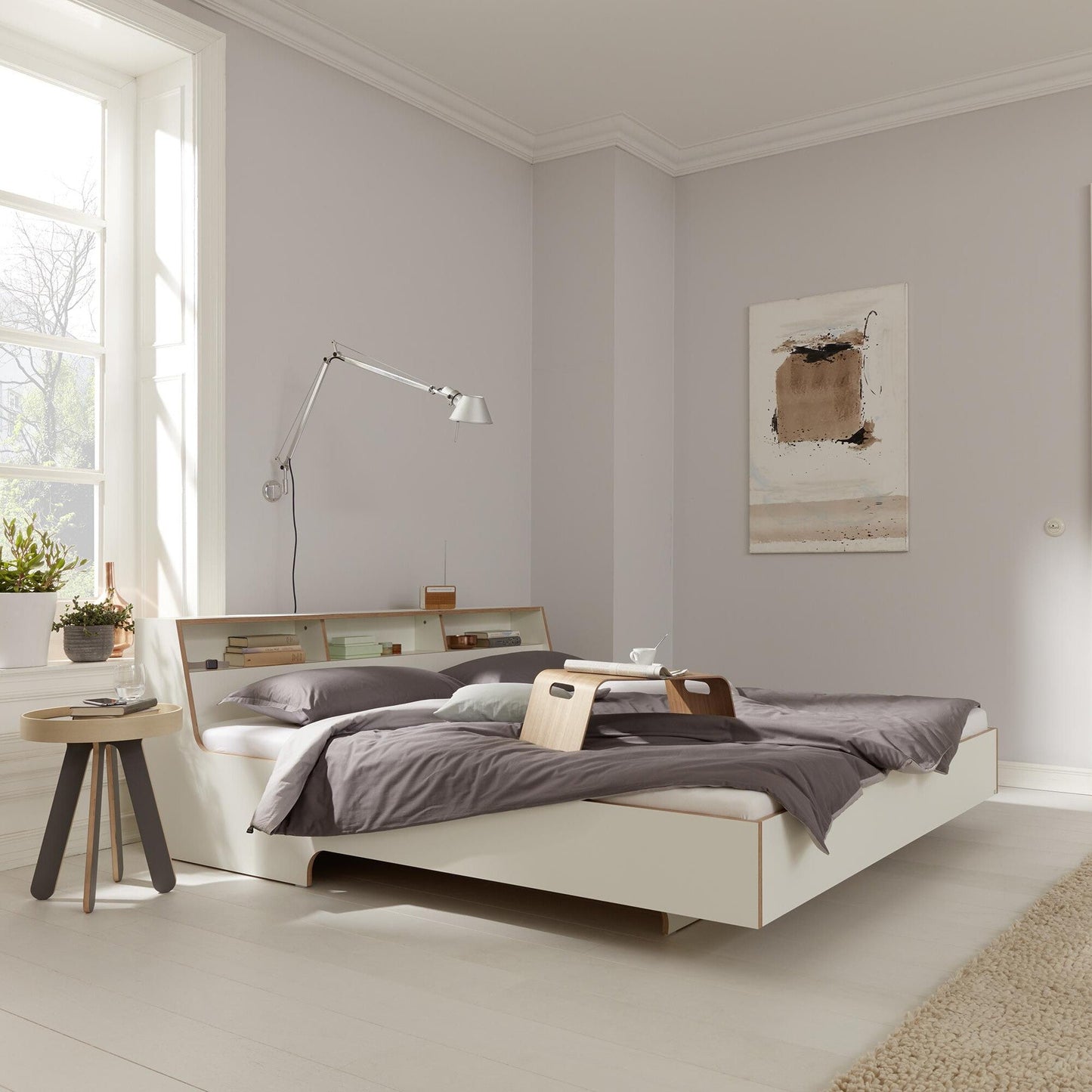 Slope Einzelbett 140x200cm Anthrazit