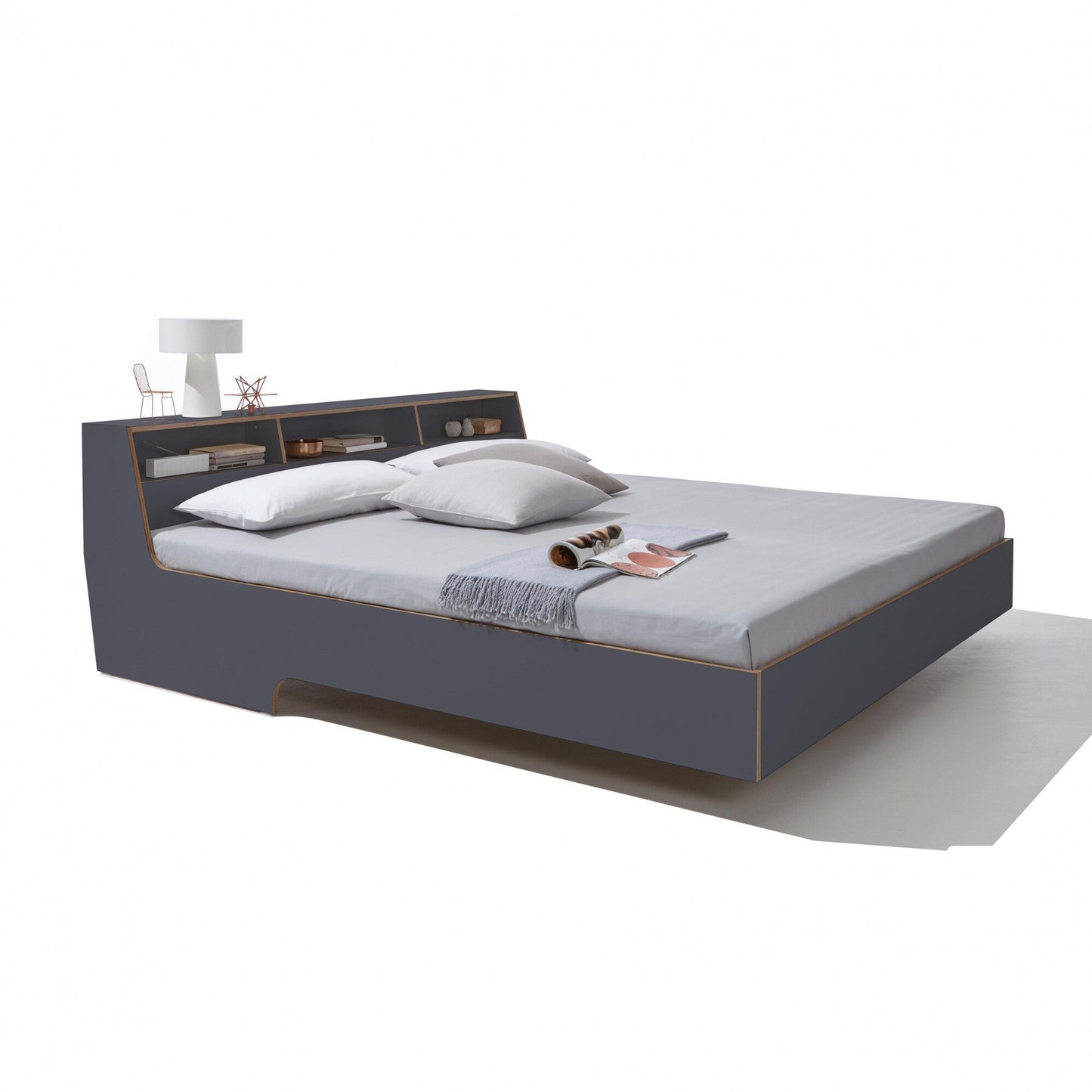 Slope Einzelbett 140x200cm Anthrazit