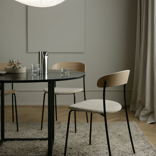 Missing Stuhl gepolstert Schwarz