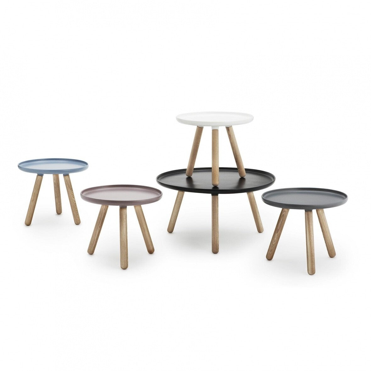 Tablo Beistelltisch Ø50cm Weiß