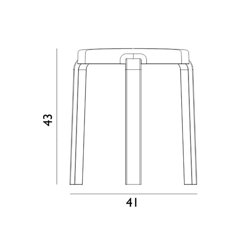 Tap Hocker Gestell Eiche