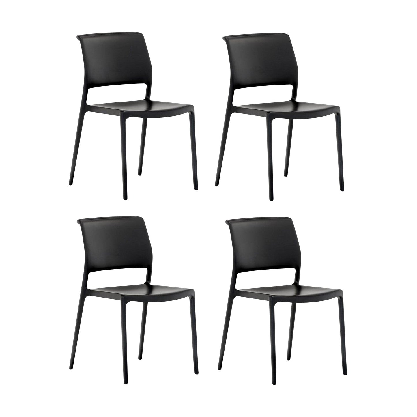 Ara 310 Gartenstuhl 4er Set Schwarz