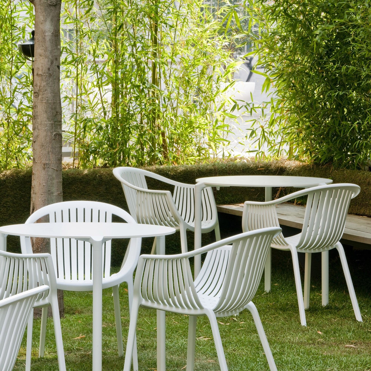 Tatami 306 Gartenarmlehnstuhl 4er Set Natur