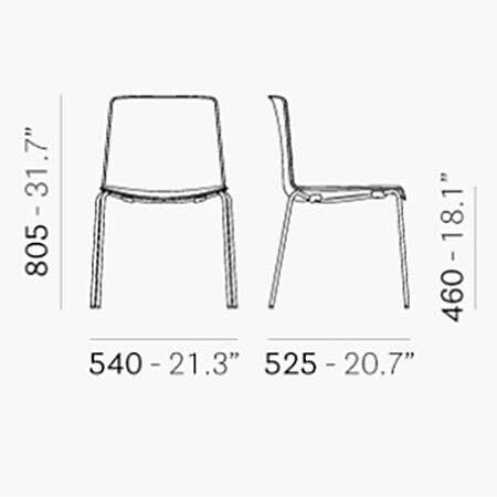 Tweet 890 Bi-Color Stuhl Schwarz