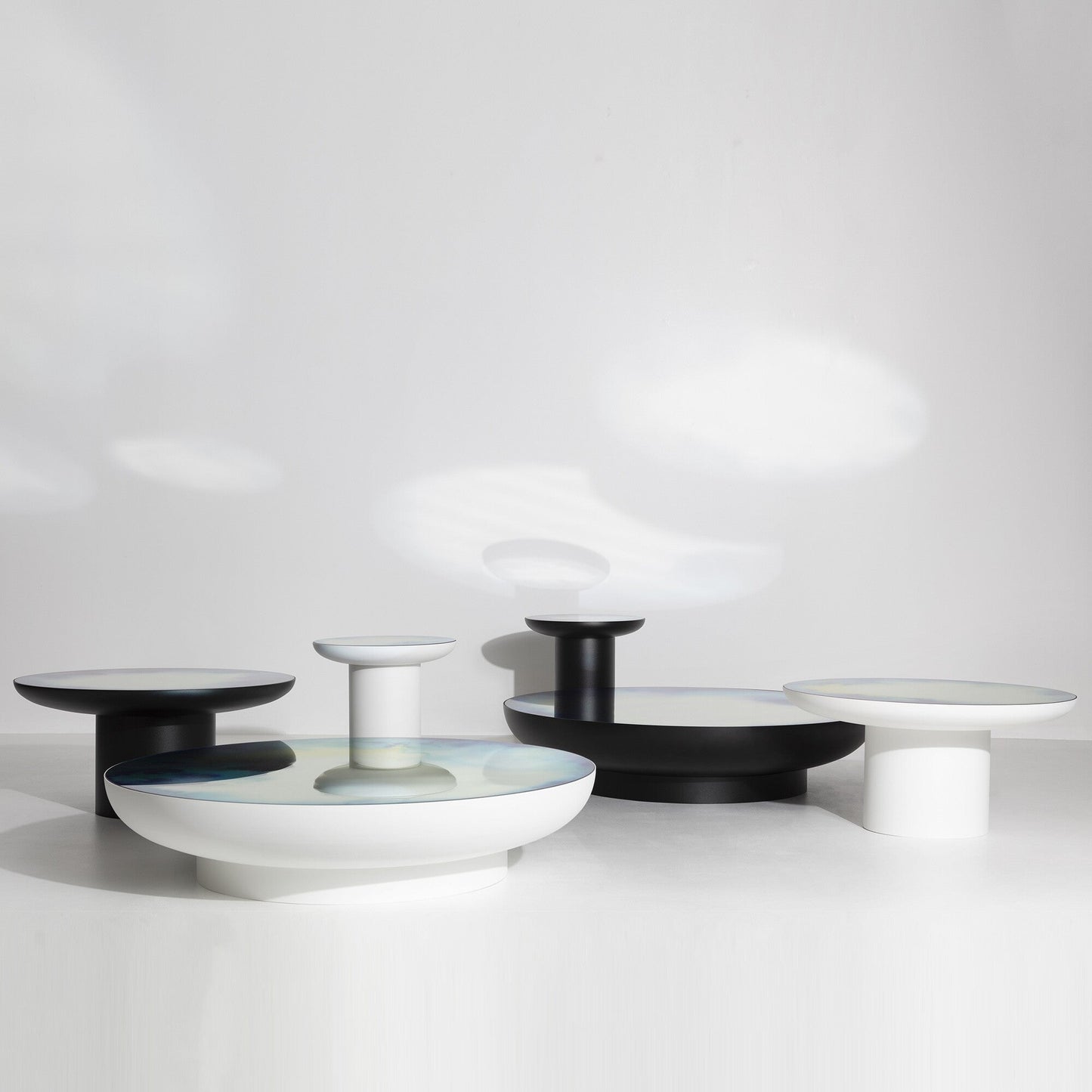 Francis Extra Large Mirror Couchtisch Weiß