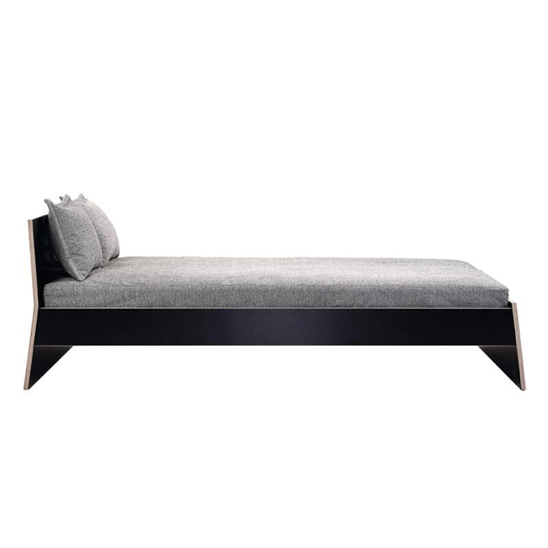 Stockholm Doppelbett 160x200cm mit Kopfteil Schwarz