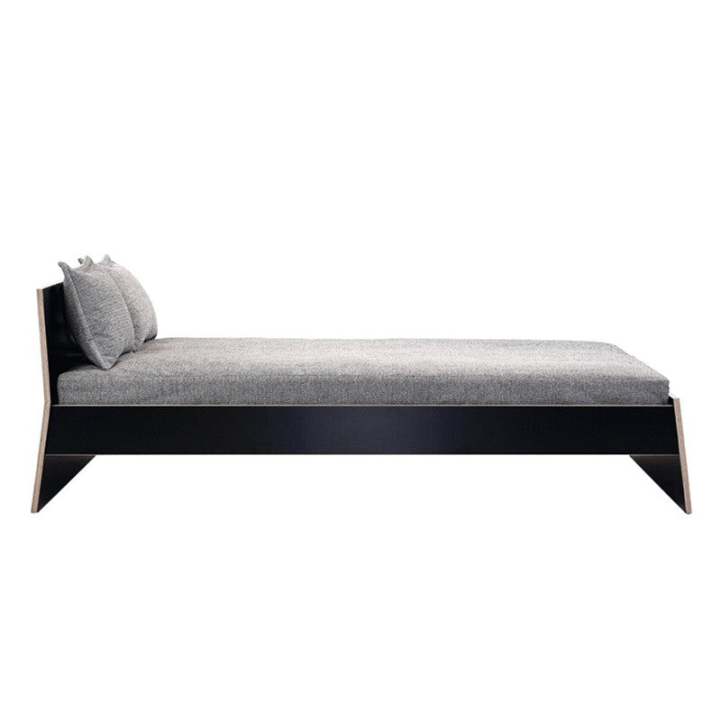 Stockholm Doppelbett 180x200cm mit Kopfteil Schwarz