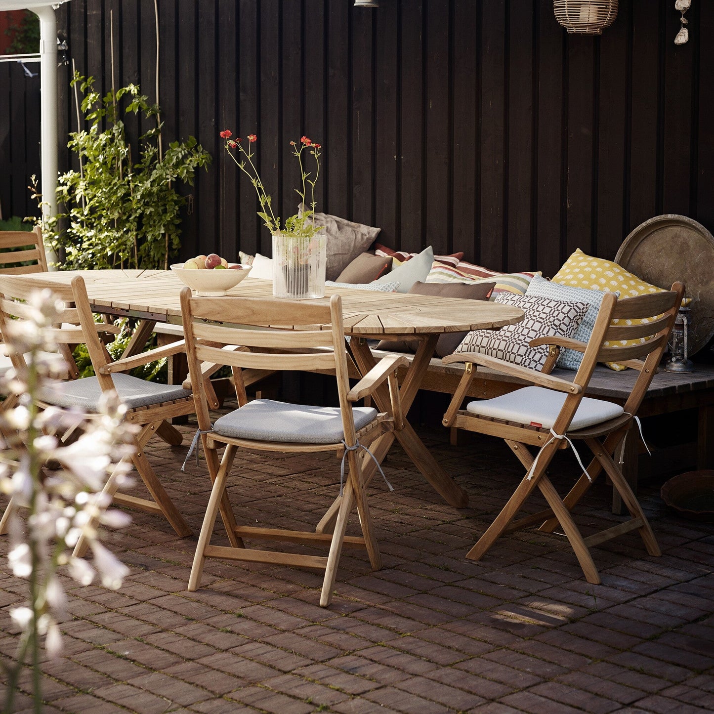 Skagerak Selandia Gartentisch ausziehbar 180x100x73cm Weiß
