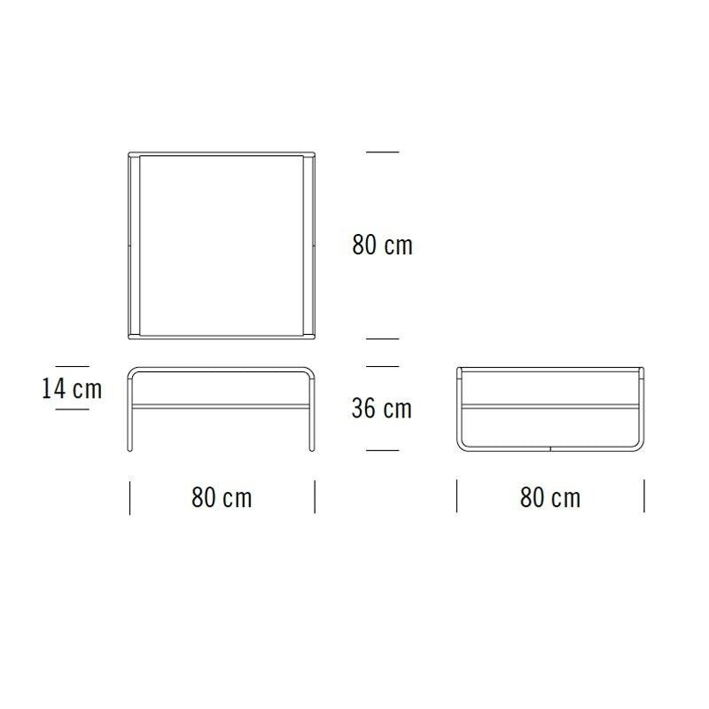 B 20/1 Couchtisch/Beistelltisch Buche Schwarz