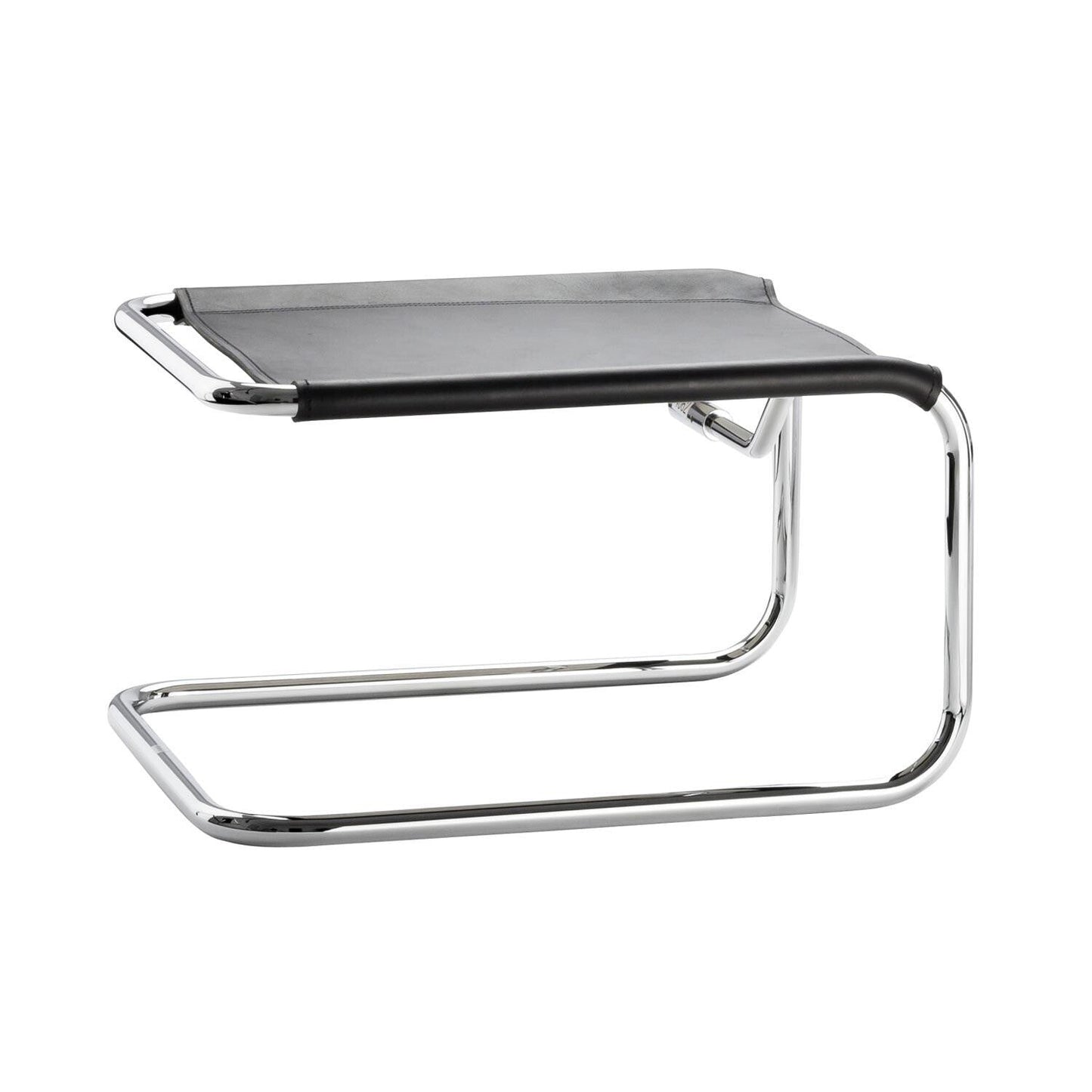 S 35 LH Fußhocker Kernleder Schwarz