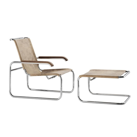 S 35 LH Pure Materials Fußhocker Büffelleder