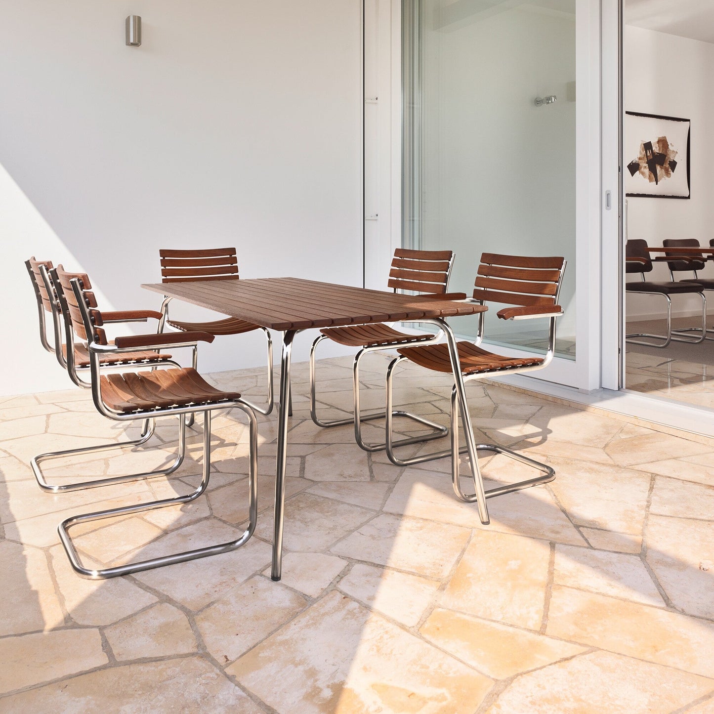 S 40 F Freischwinger Gartenarmlehnstuhl