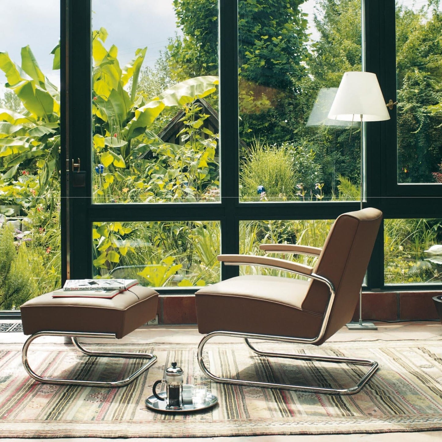 S 411 H Hocker Leder Natur