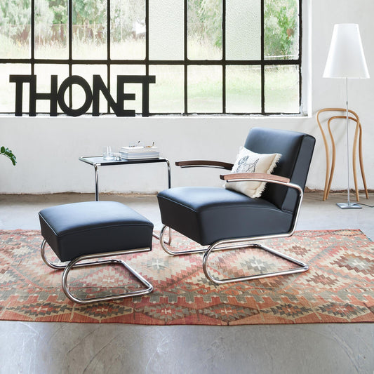 S 411 H Hocker Leder Natur
