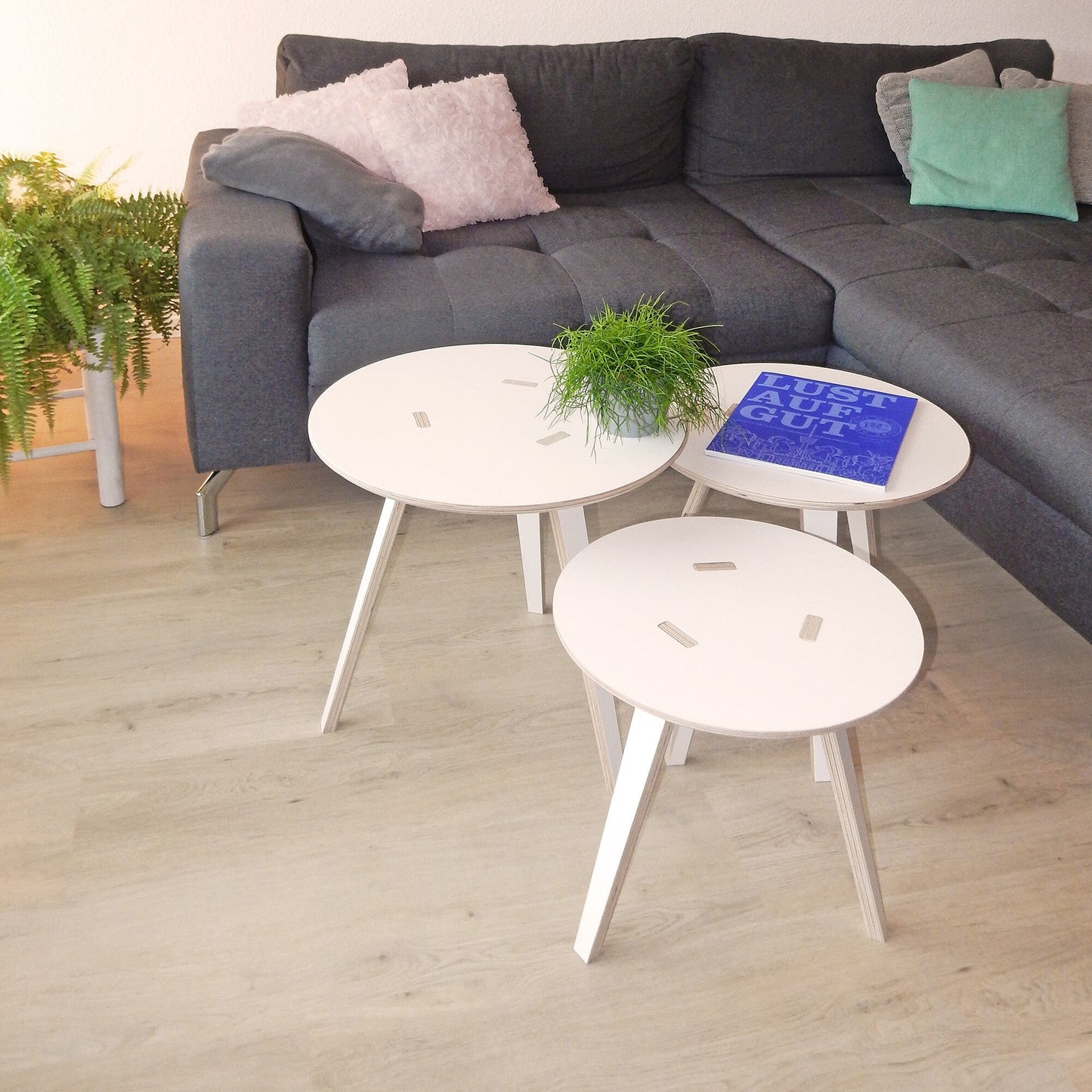 Rund Beistelltisch Weiß