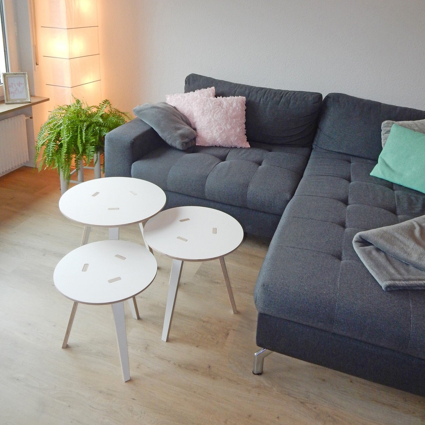 Rund Beistelltisch Weiß