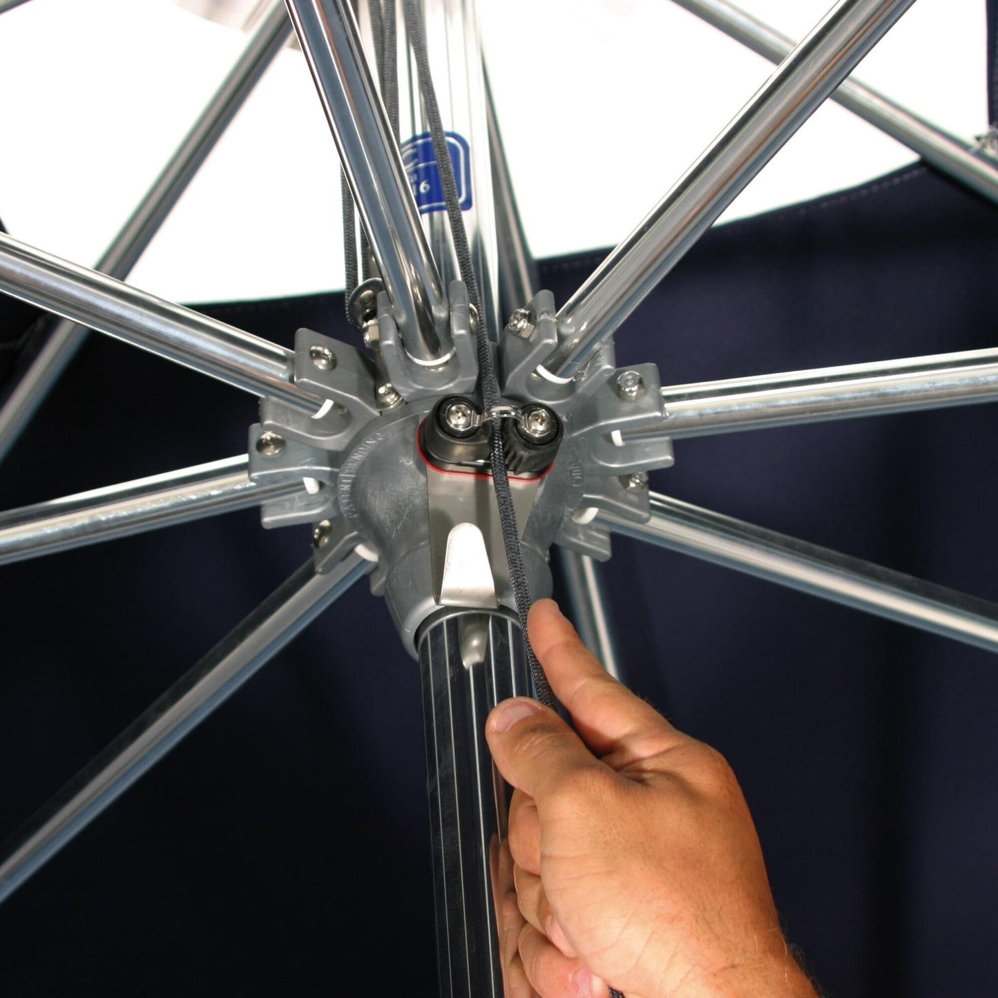 Ocean Master Classic Sonnenschirm sechseckig Natur