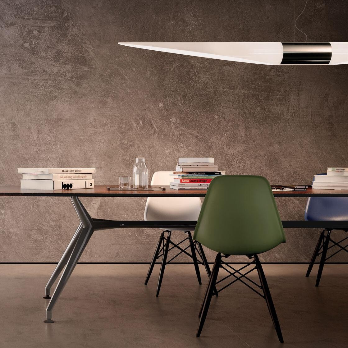 Eames Plastic Side Chair DSW Ahorn schwarz Schwarz