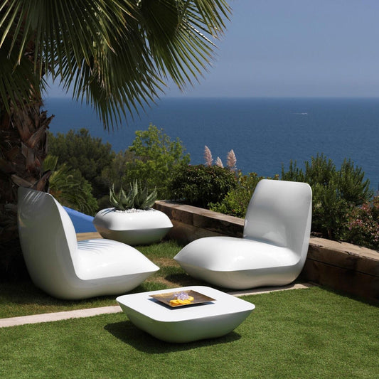 Pillow Gartenbeistelltisch Weiß