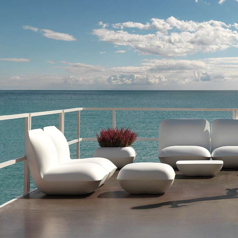 Pillow Gartenbeistelltisch Weiß