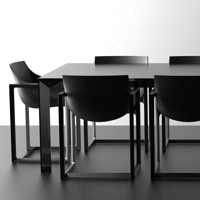 Wall Street Armlehnstuhl 2er Set Schwarz