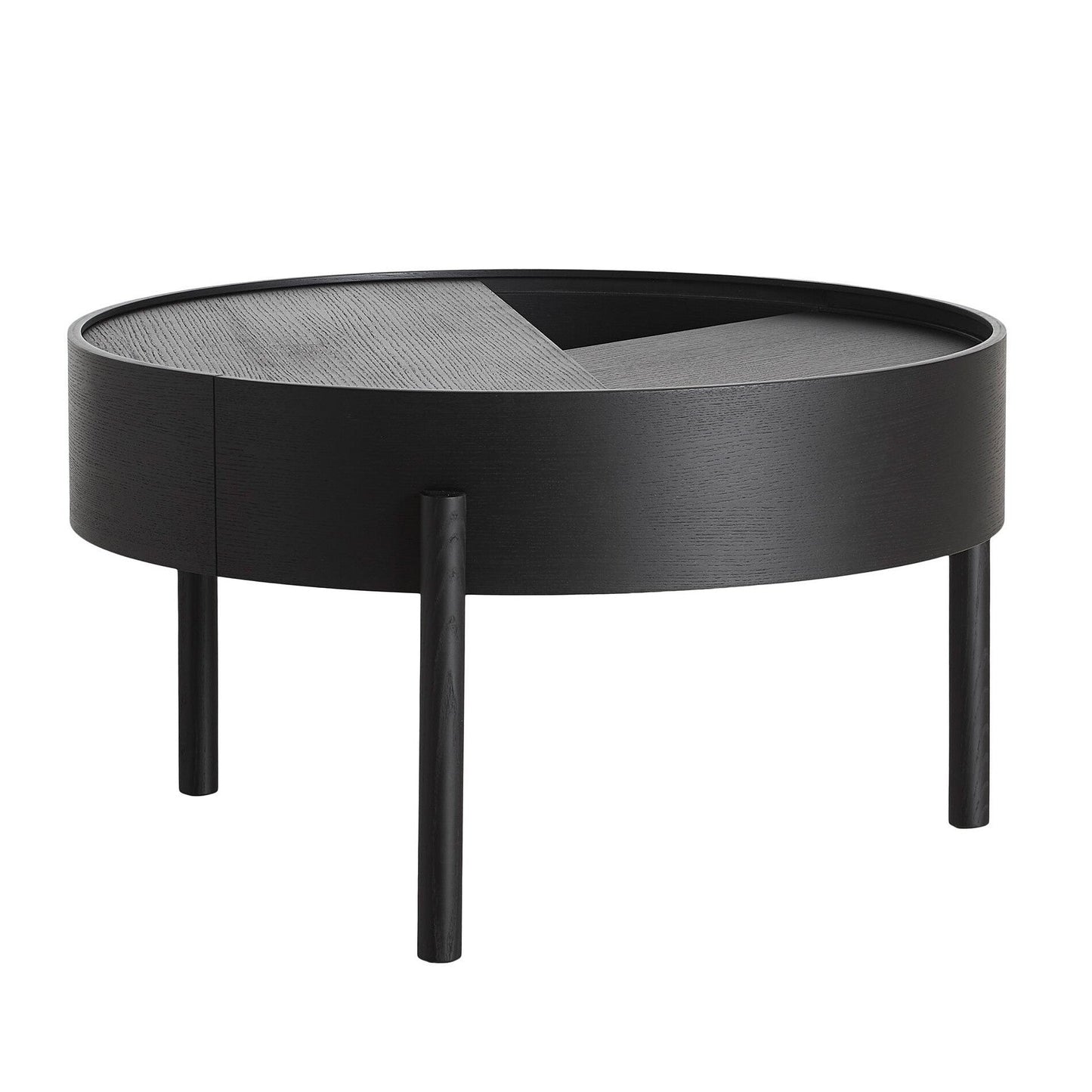 Arc Couchtisch Ø 66cm Schwarz